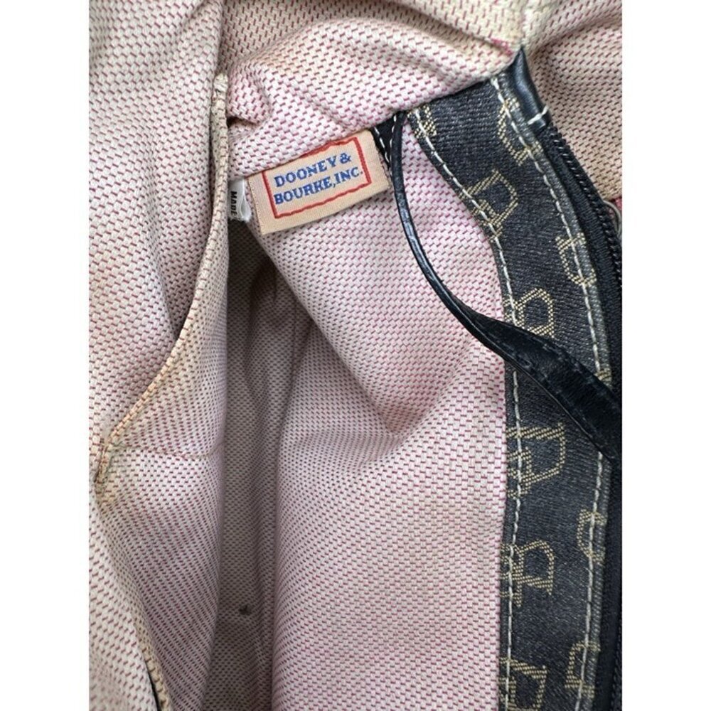 Dooney & Bourke Vintage Monogram Shoulder Bag Black & Gray - Picture 8 of 12